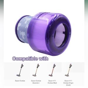 2 Pack Replacement Filters Compatible With Dyson V11 Vacuum